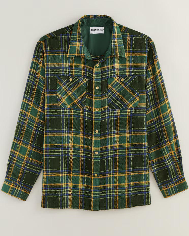 BLAIR John Blair Classic Flannel Shirt Top 2