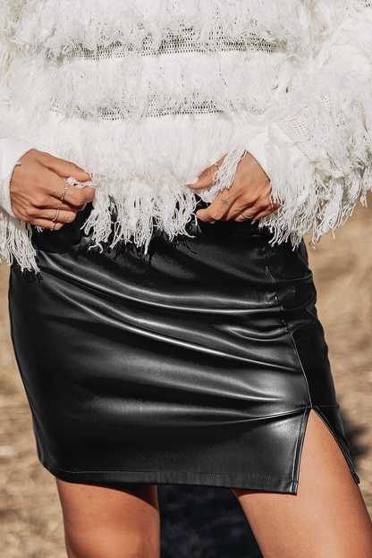 Cupshe Faux Leather Mini Skirt(x2)