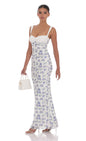 Lucy In The Sky Floral Lace Maxi Dress in White