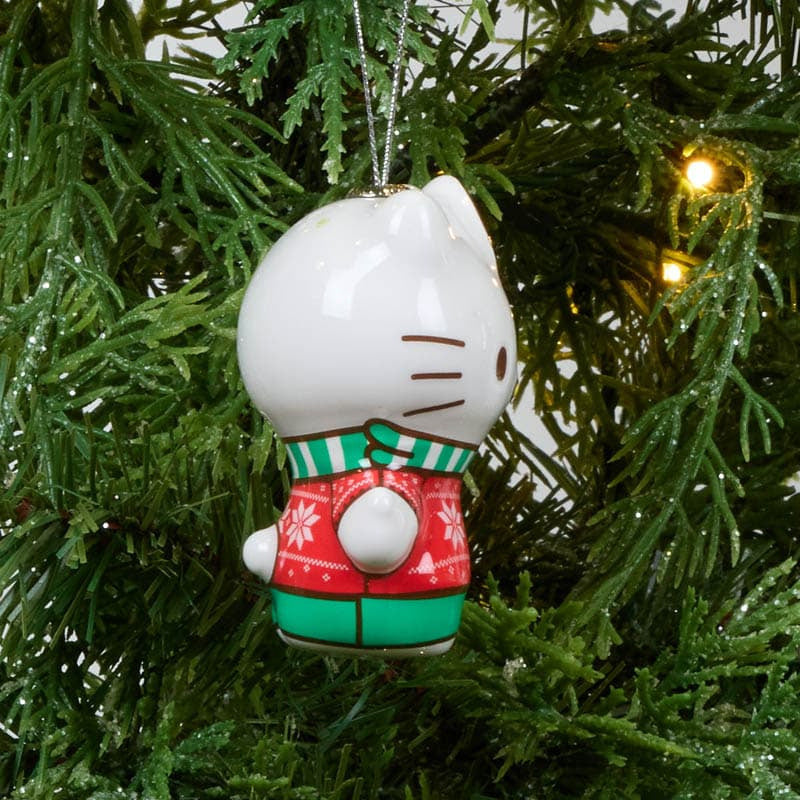 Cracker Barrel Christmas Hello Kitty Decoupage Ornament