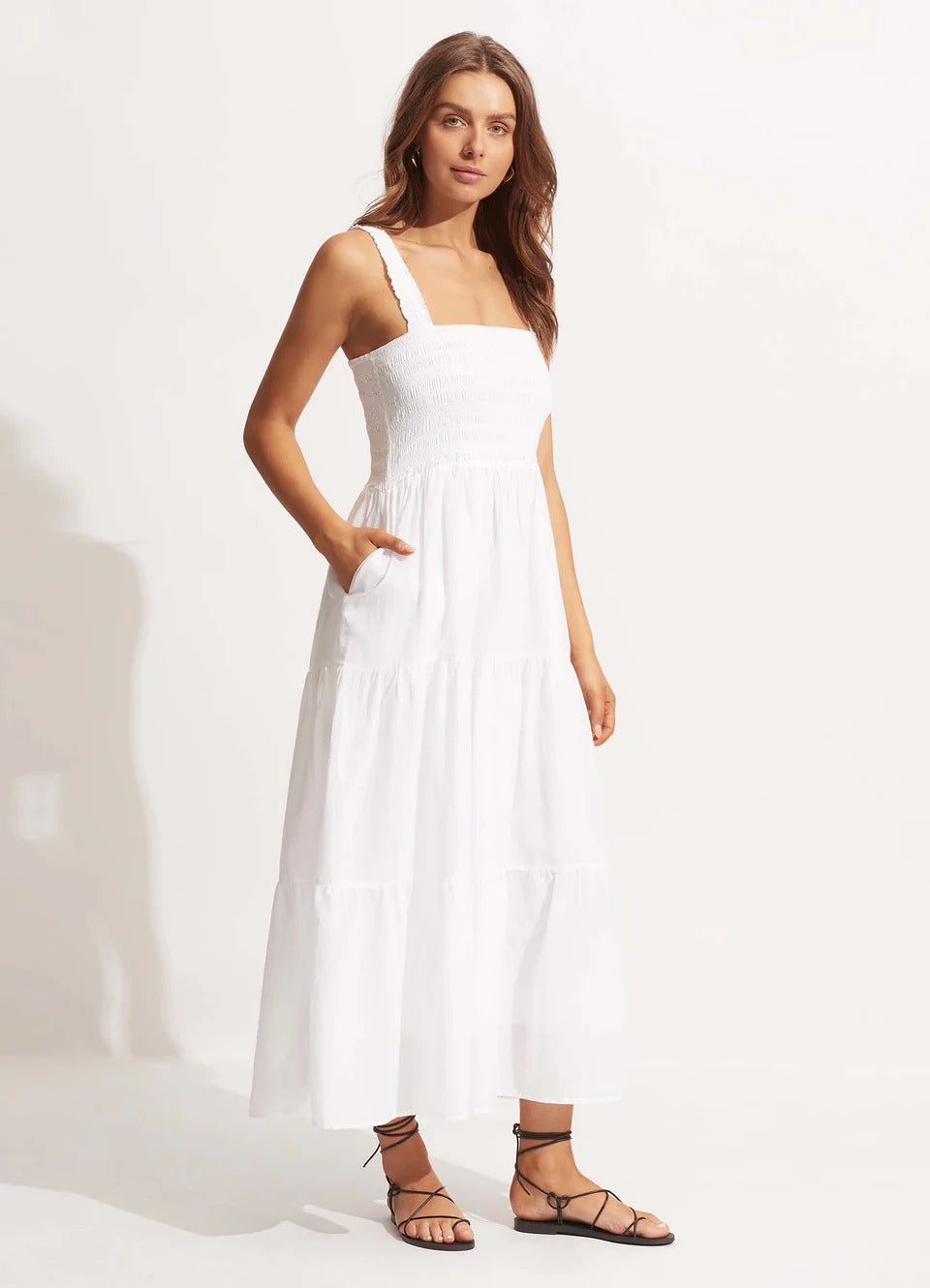 Seafolly Women's Beach House Dress - White