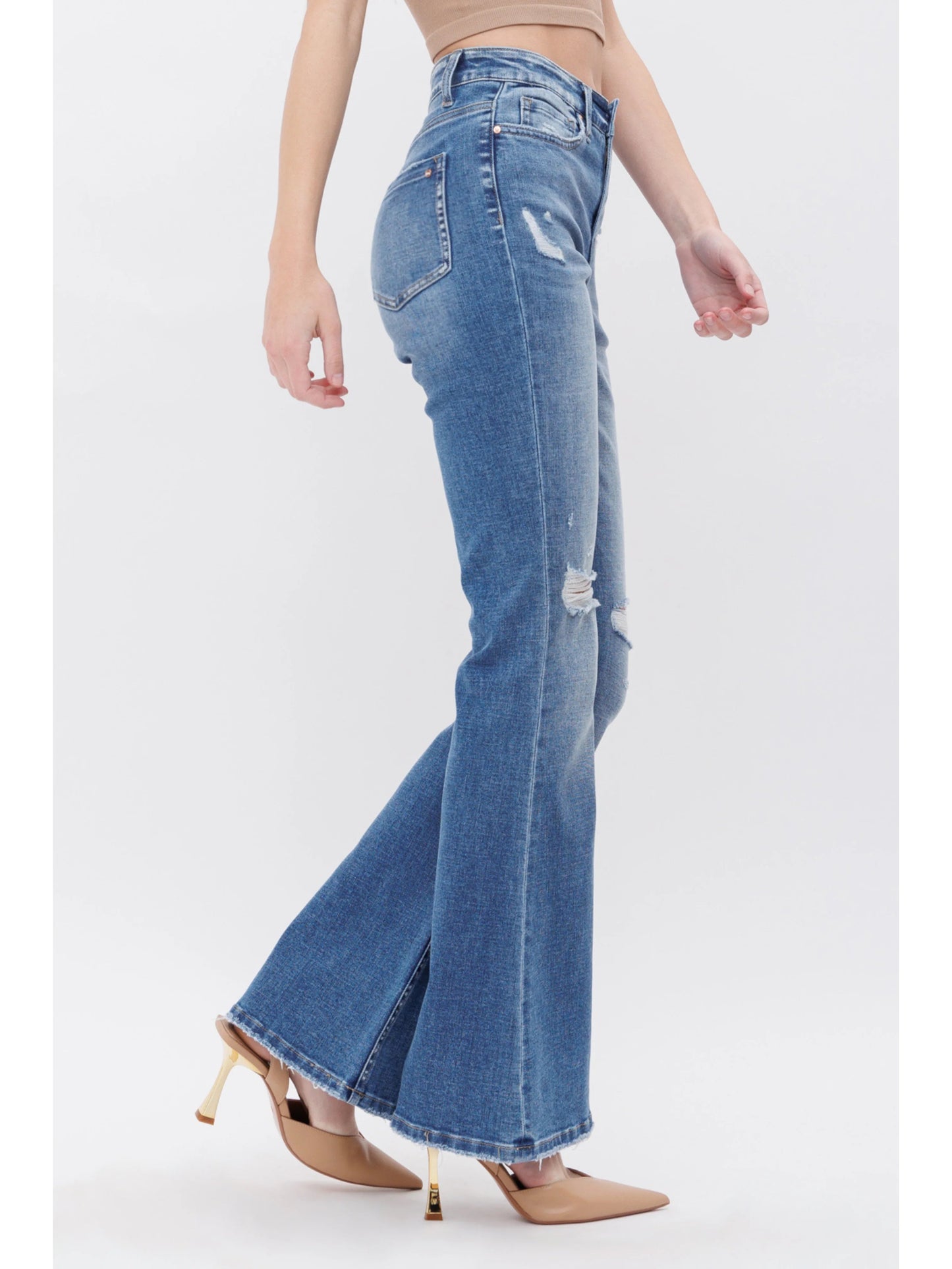 Ruby & Jenna Women's High Rise Flare