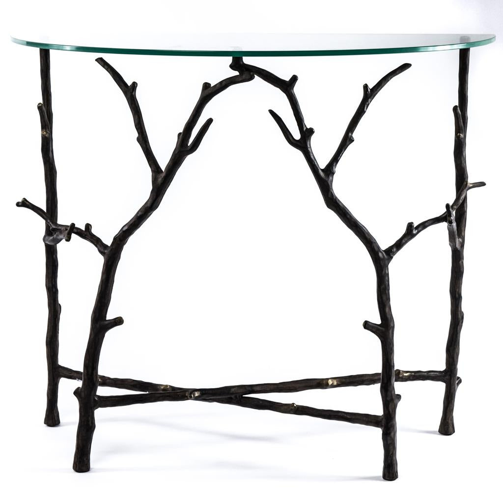 Cracker Barrel Aluminum Branch Console Table