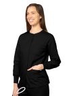 Adar Warm-Up Jacket - Black - Burgundy - Caribbean Blue