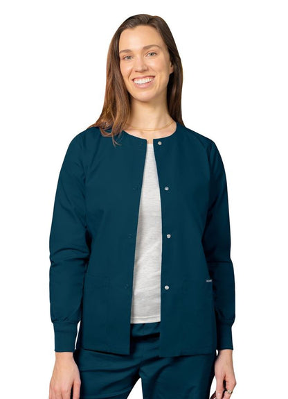 Adar Warm-Up Jacket - Black - Burgundy - Caribbean Blue