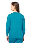 Adar Warm-Up Jacket - Teal Blue - Turquoise - White