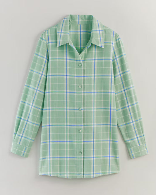 BLAIR Women's Tops Super-Soft Flannel Shirt (Petite Short) - x6