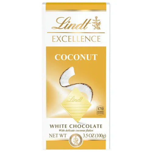 Lindt Chocolate Coconut White Chocolate EXCELLENCE Bar (3.5 oz)