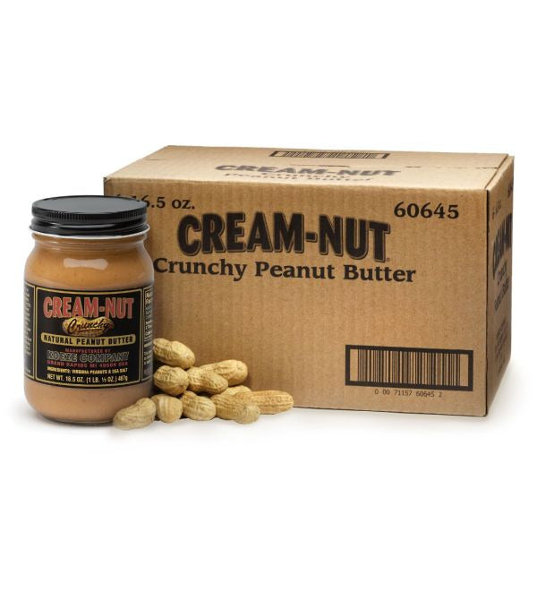 Koeze Case of Cream Nut Crunchy Peanut Butter - (6 Jars)