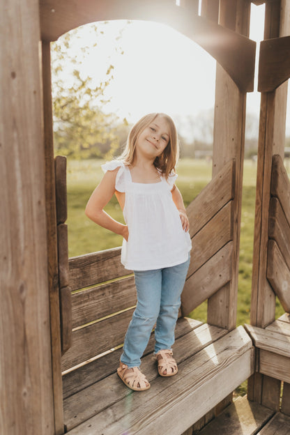 Little Love Bug Co. Peach Closed Toe Sandal