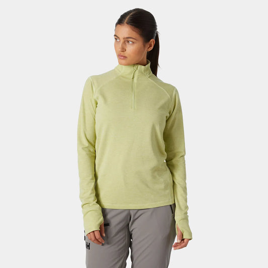 Helly Hansen Women's LIFA Tech Lite 1/2 Zip T-shirt - 498 ICED MATCHA