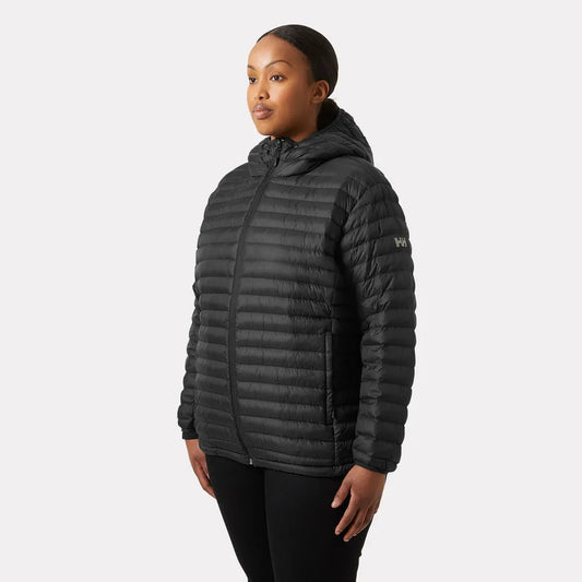 Helly Hansen Women's Sirdal Hooded Insulated Plus Jacket - 990 BLACK