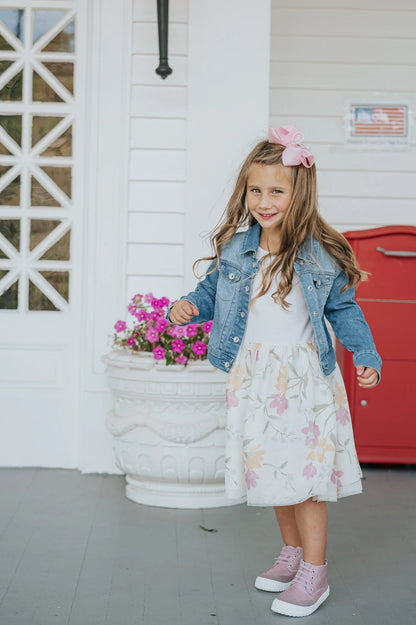 Little Love Bug Co. Play Perfect Pansy Pop High Top {Premium Leather}