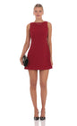 Lucy In The Sky High Neck Dress in Red