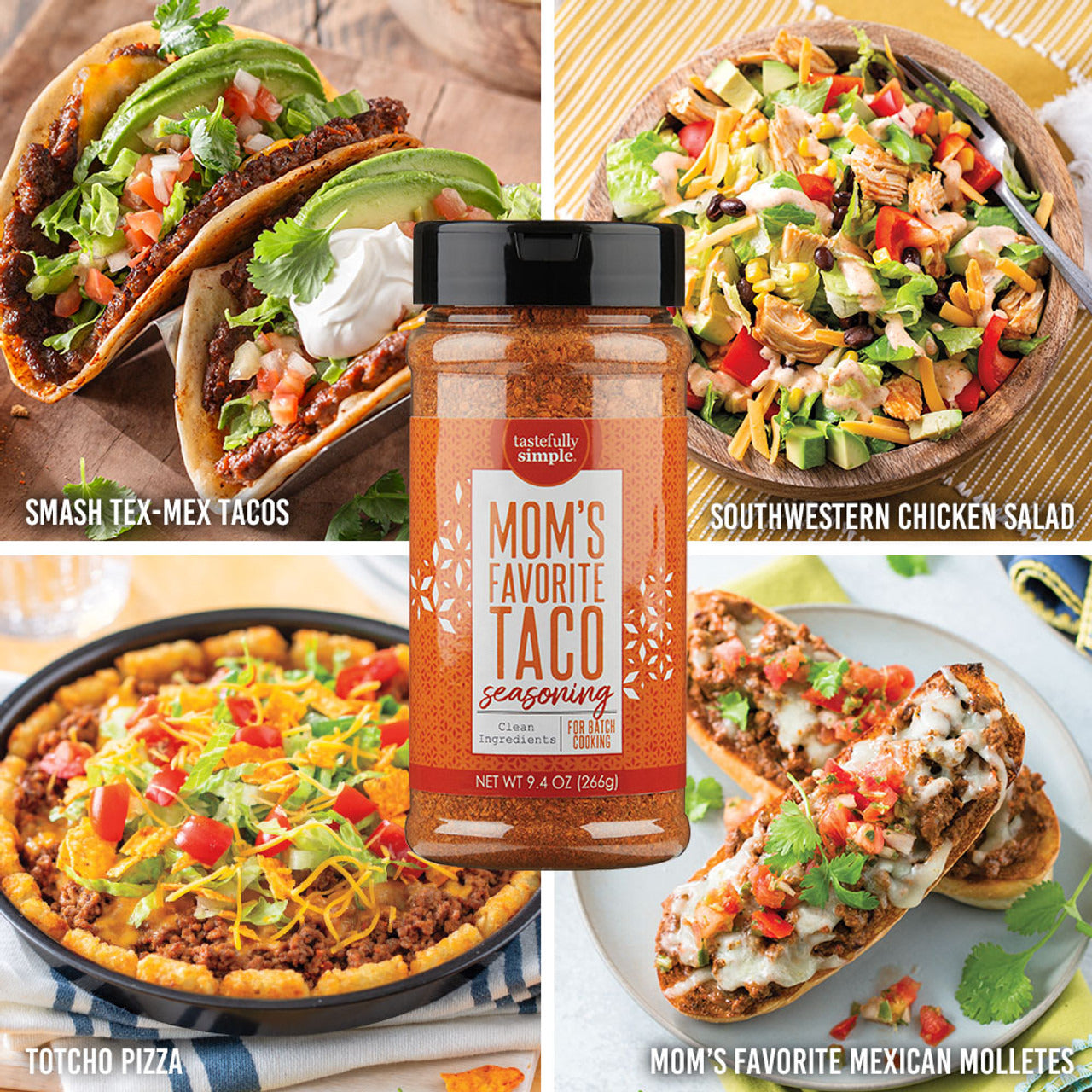 Tastefully Simple Mom's Favorite Taco Seasoning Value Size