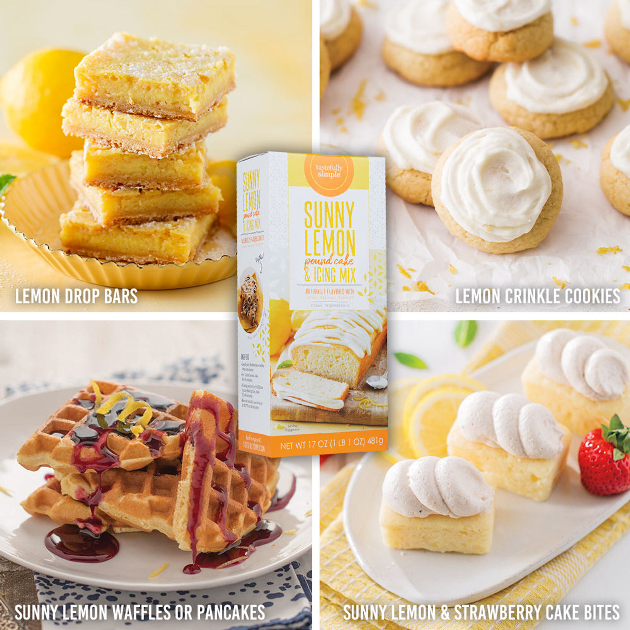 Tastefully Simple Sunny Lemon Pound Cake & Icing Mix Value Pack