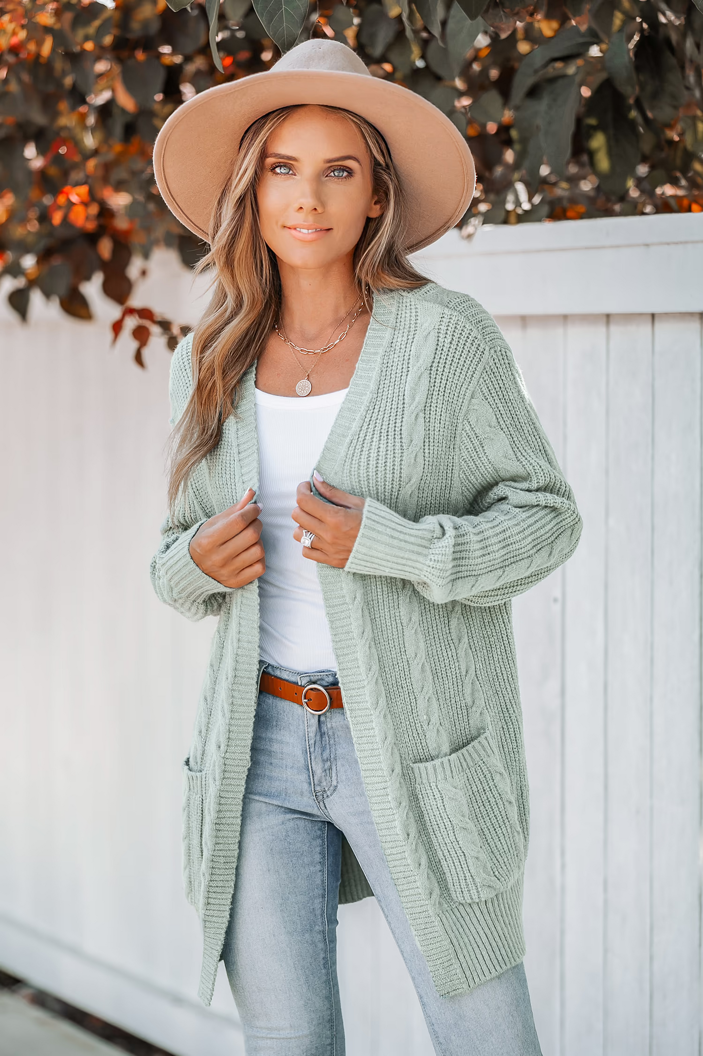 Cupshe Cable Knit Open-Front Cardigan (x2)