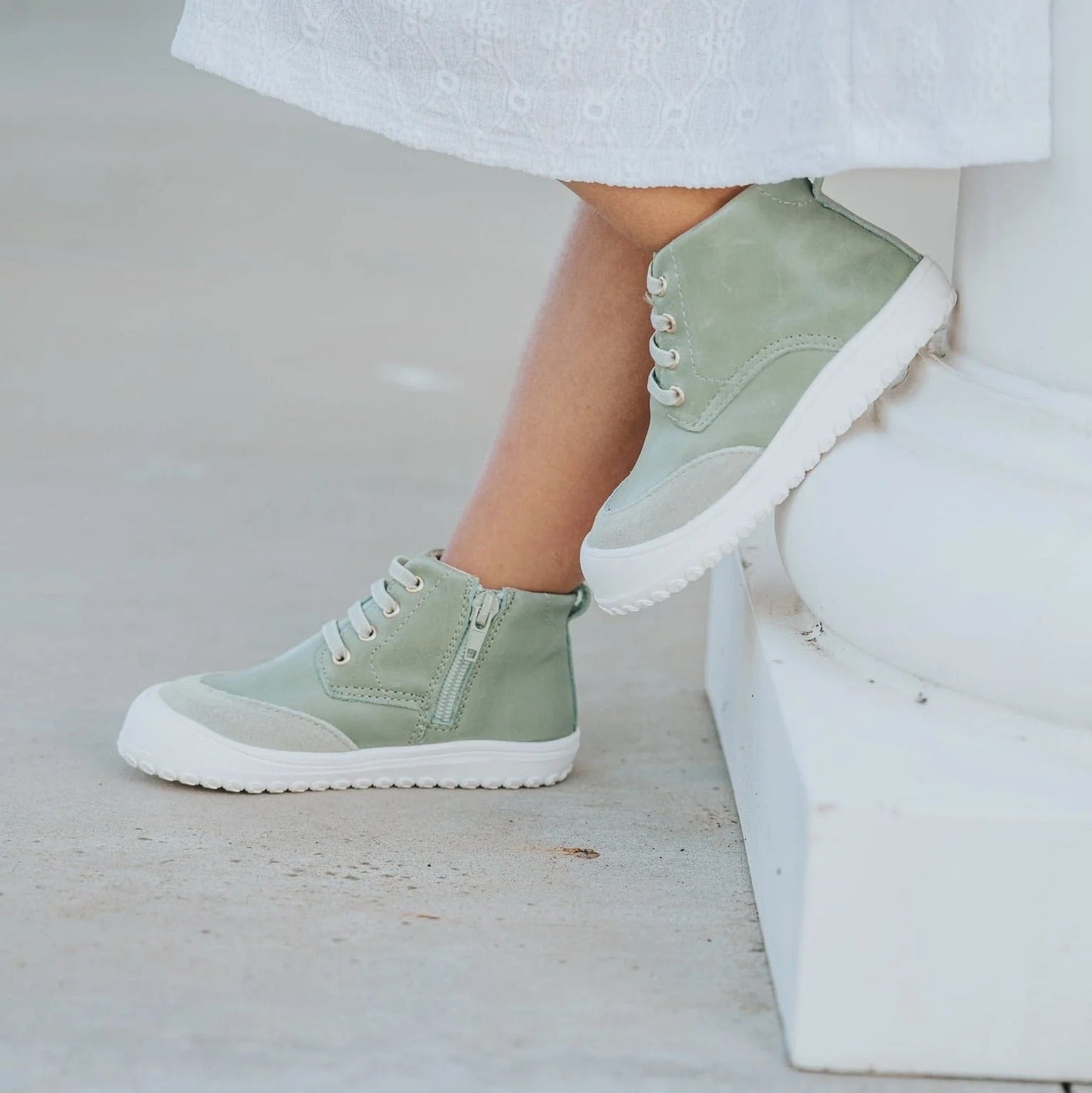 Little Love Bug Co. Play Perfect Avocado High Top {Premium Leather}