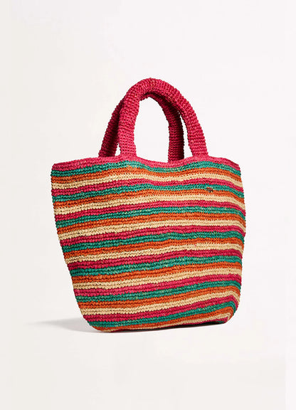 Seafolly Women's Stripe Woven Tote Bag - Multi