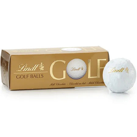 Lindt Chocolate Milk Chocolate GOLF BALLS (3-pc, 4 oz)