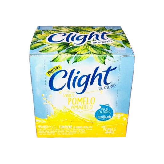 Pampa Direct Jugo Clight Pomelo Amarillo Powdered Juice Yellow Grapefruit Flavor No Sugar, 8 g / 0.3 oz (box of 20)