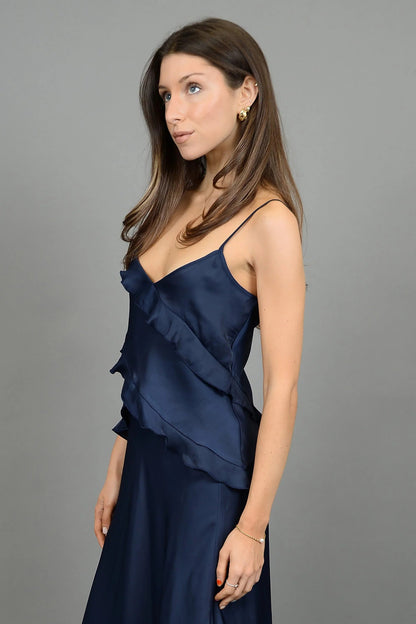 Ruby & Jenna Women's Ruffled Cami