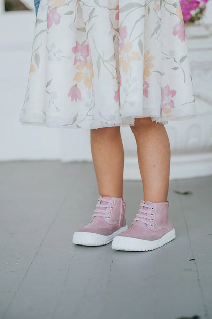 Little Love Bug Co. Play Perfect Pansy Pop High Top {Premium Leather}