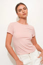 Ruby & Jenna Women's Embroidered Bow Tee