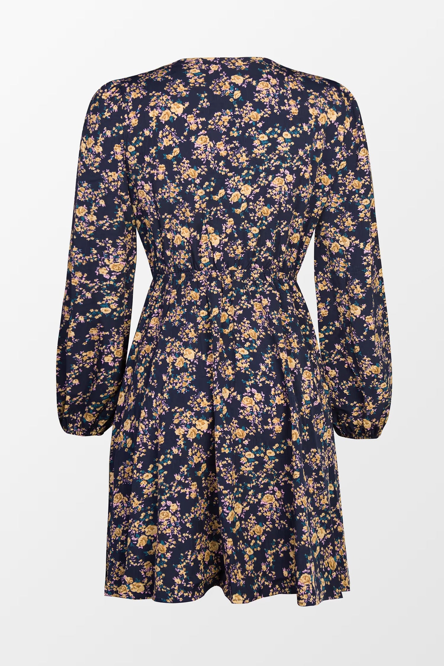 Cupshe Alison Ditsy Floral Peasant Sleeve Mini Dress