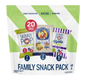 SKINNYPOP and PIRATE'S BOOTY Family Snack Pack Popped Popcorn and Aged White Cheddar Puffs, 0.5 - 0.8 oz Bags (20 Count)