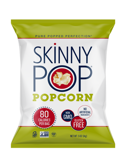 SKINNYPOP and PIRATE'S BOOTY Family Snack Pack Popped Popcorn and Aged White Cheddar Puffs, 0.5 - 0.8 oz Bags (20 Count)