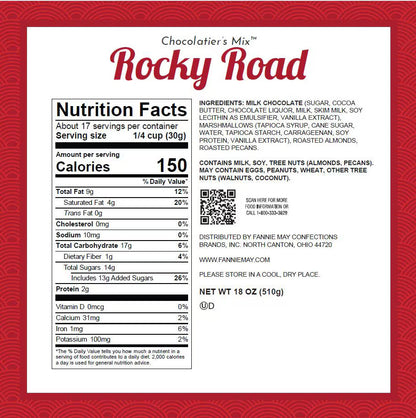 Fannie May Rocky Road Snack Mix - 18oz - Bag