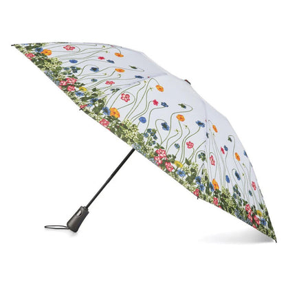 Totes Recycled Large InBrella Reverse Close Folding Umbrella with Auto Open/Close Technology