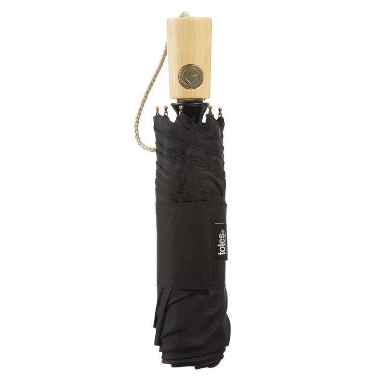 Totes Folding Umbrella with Auto Open/Close Technology