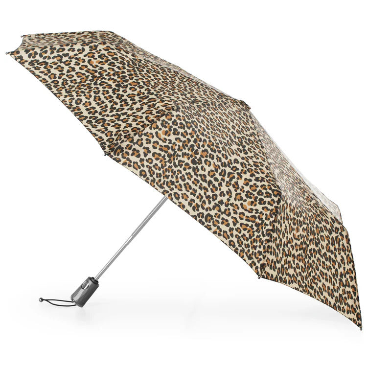 Totes Large SunGuard Folding Umbrella with Auto Open/Close Technology