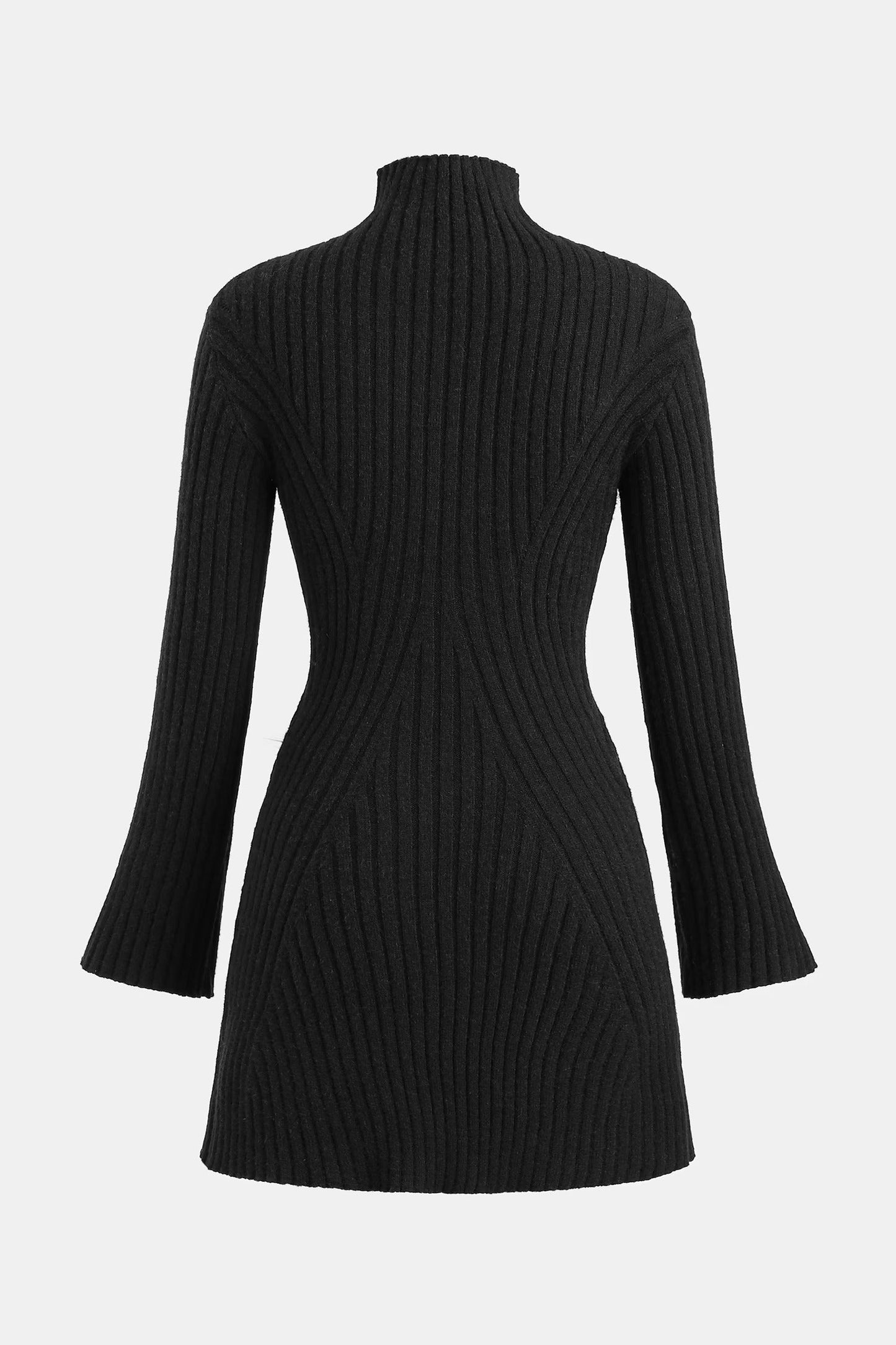 Cupshe x JoJo Midnight Mockneck Mini Sweater Dress