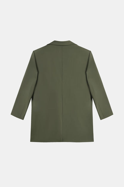 Cupshe x JoJo Olive Green Longline Blazer