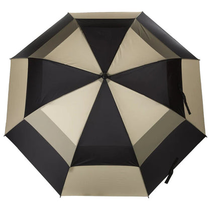 Totes Men's Recycled Golf Size Auto Open Vented Stick Umbrella with Sunguard Technology