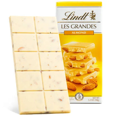 Lindt Chocolate CLASSIC RECIPE White Chocolate Almond Les Grandes Bar (5.3 oz)