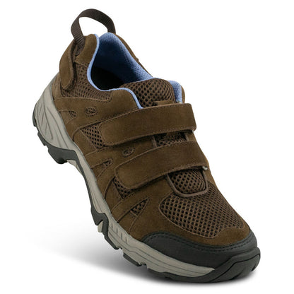 Apexfoot Women's Balance Shoe Hiker- Brown-  X-Wide (2E)