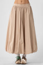 Ruby & Jenna Women's Ballon Hem Maxi Skirt