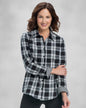 BLAIR Women’s Top Plaid & Gingham Brushed-Cotton Shirt (Petite) - x2