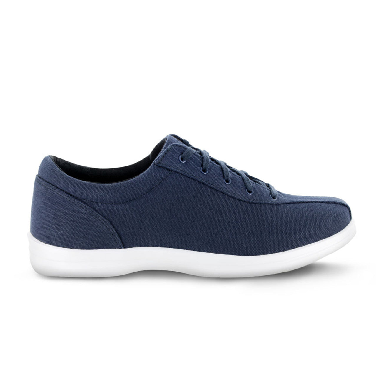 Apexfoot Women's Ellen Casual Shoe - Navy Canvas - Wide (D)