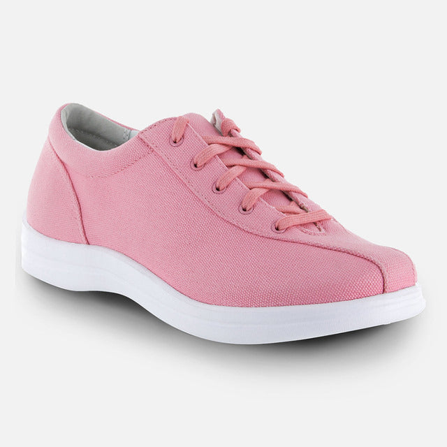 Apexfoot Women's Ellen Casual Shoe - Pink - X-Wide (2E)