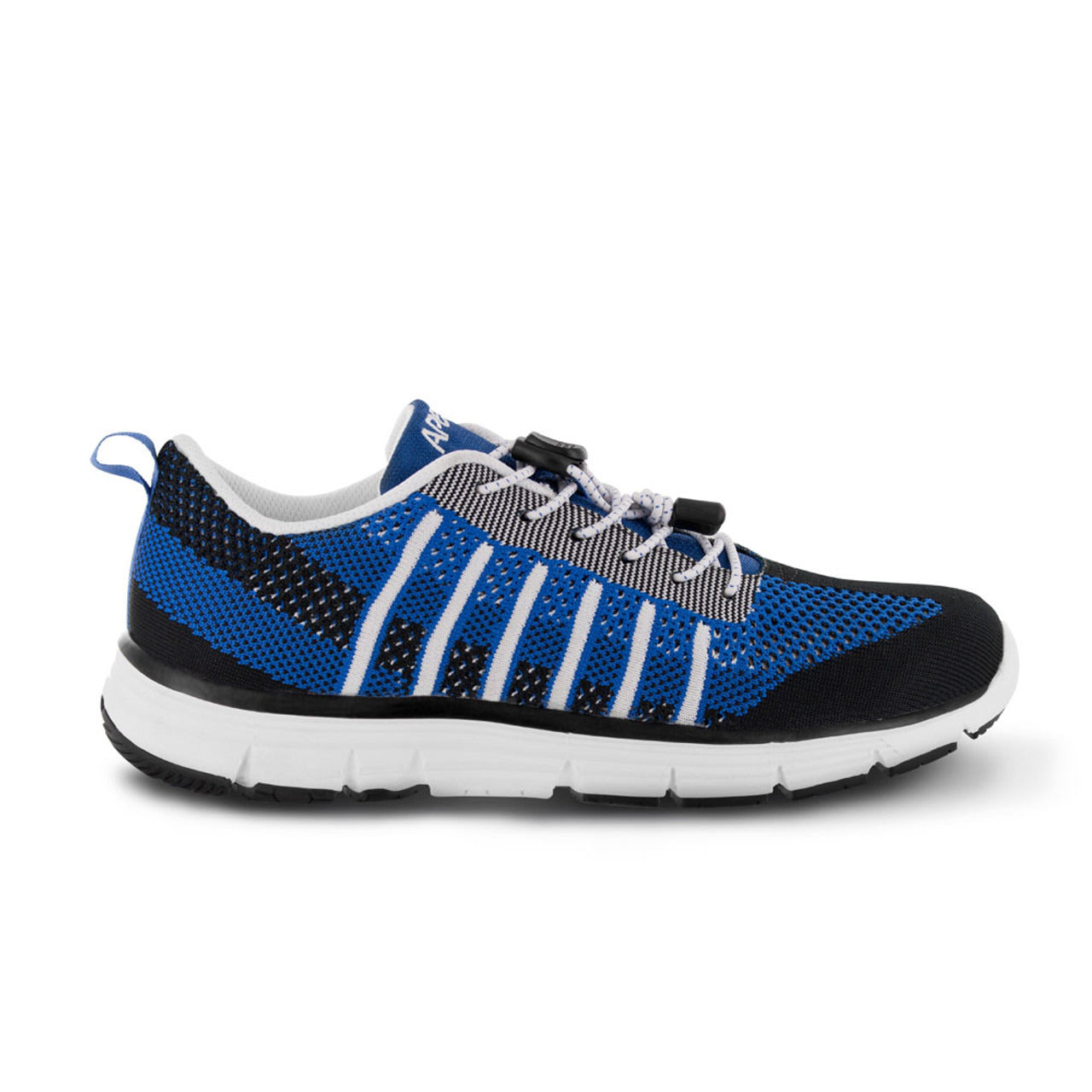 Apexfoot Men's Knit Active Shoe Bolt - Navy - Wide (2E)