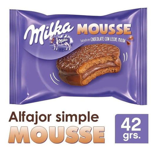 Pampa Direct Milka Alfajor Minicake with Chocolate Mousse, 252 g / 8.88 oz (box of 6)