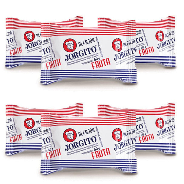 Pampa Direct Alfajor Jorgito Quince Jelly w/ Sugar Coating, 50 g / 1.7 oz (pack of 6)