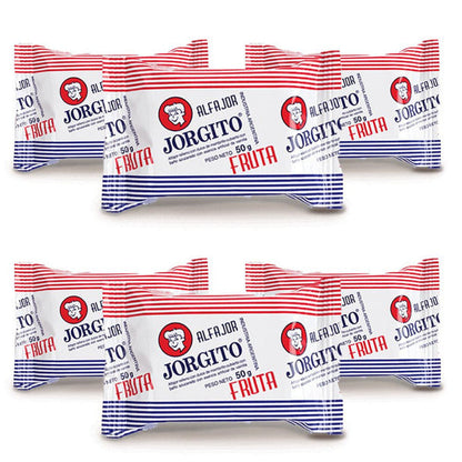 Pampa Direct Alfajor Jorgito Quince Jelly w/ Sugar Coating, 50 g / 1.7 oz (pack of 6)