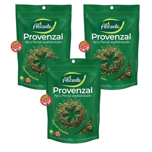 Pampa Direct Alicante Provenzal Provenzal Spice Garlic & Parsley, 50 g / 1.76 oz zipper pouch (pack of 3)