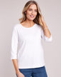 Blair Womens's Essential Knit Three-Quarter Sleeve Tee 3